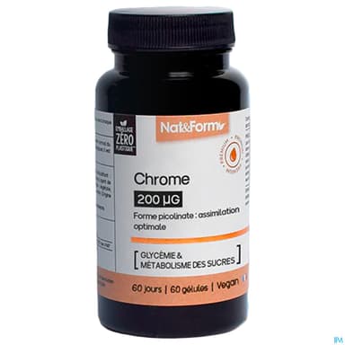 Nat Et Form Chrome 200mcg Gelule 60