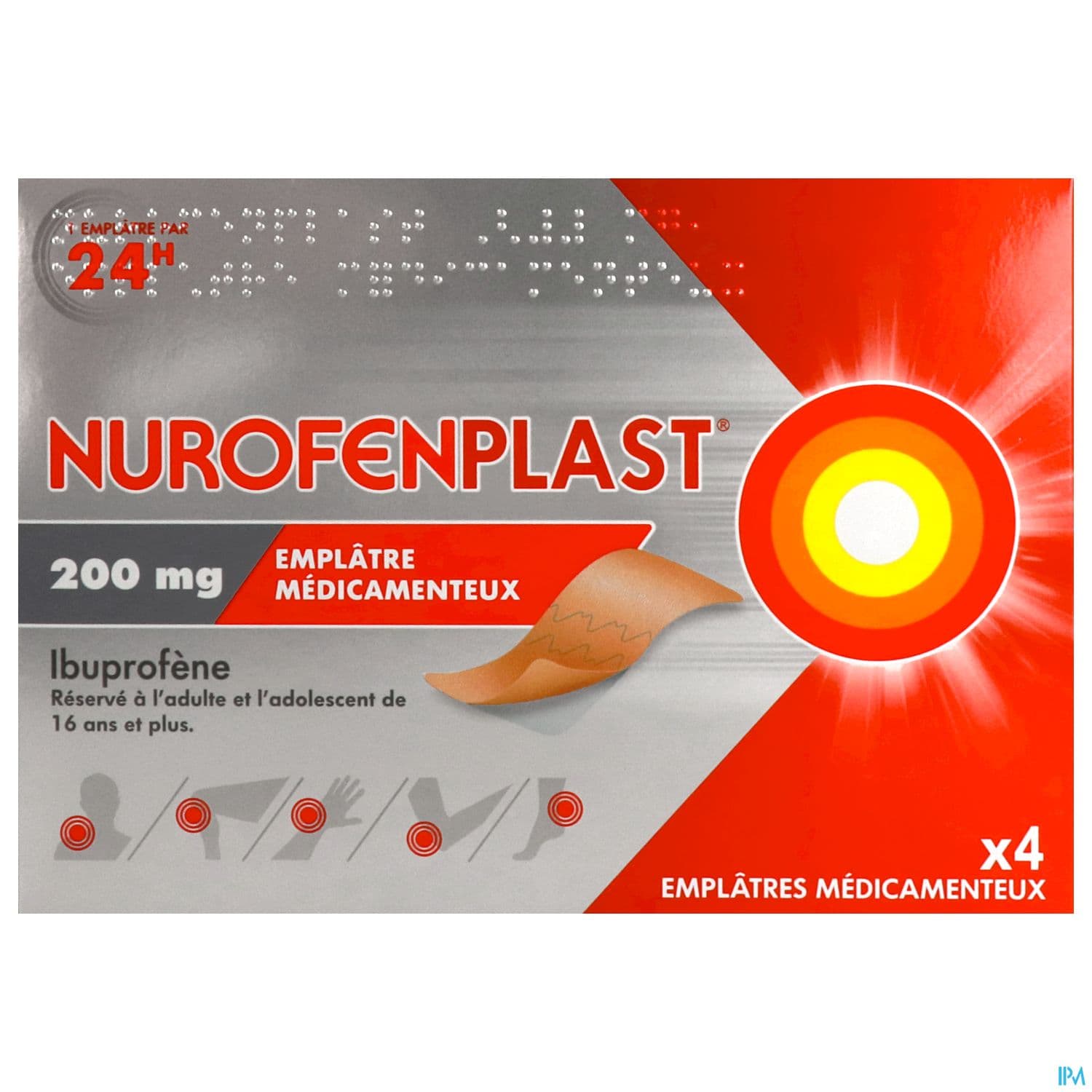 NUROFENPLAST 200MG EMPLATRE 4