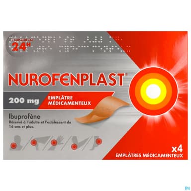 NUROFENPLAST 200MG EMPLATRE 4
