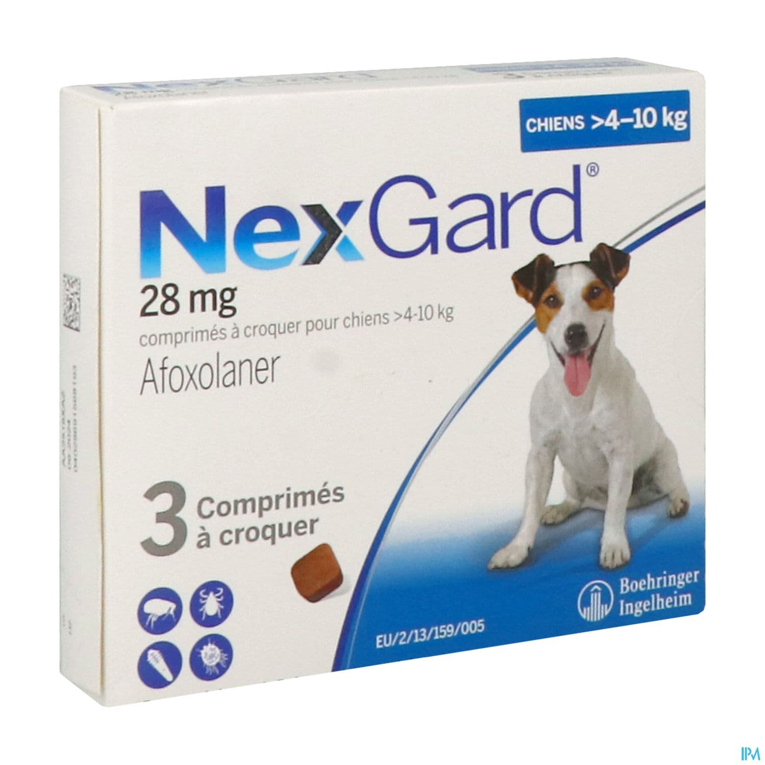NEXGARD CHIEN M 4-10KG CP 3