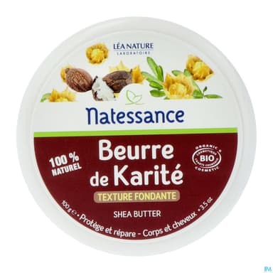 NATESSANCE BEURRE KARITE BIO 100G
