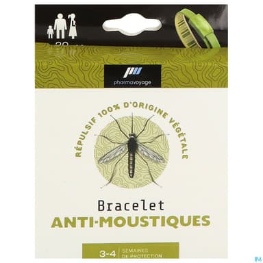 Pharmavoyage Bracelet Antimoustique Kaki