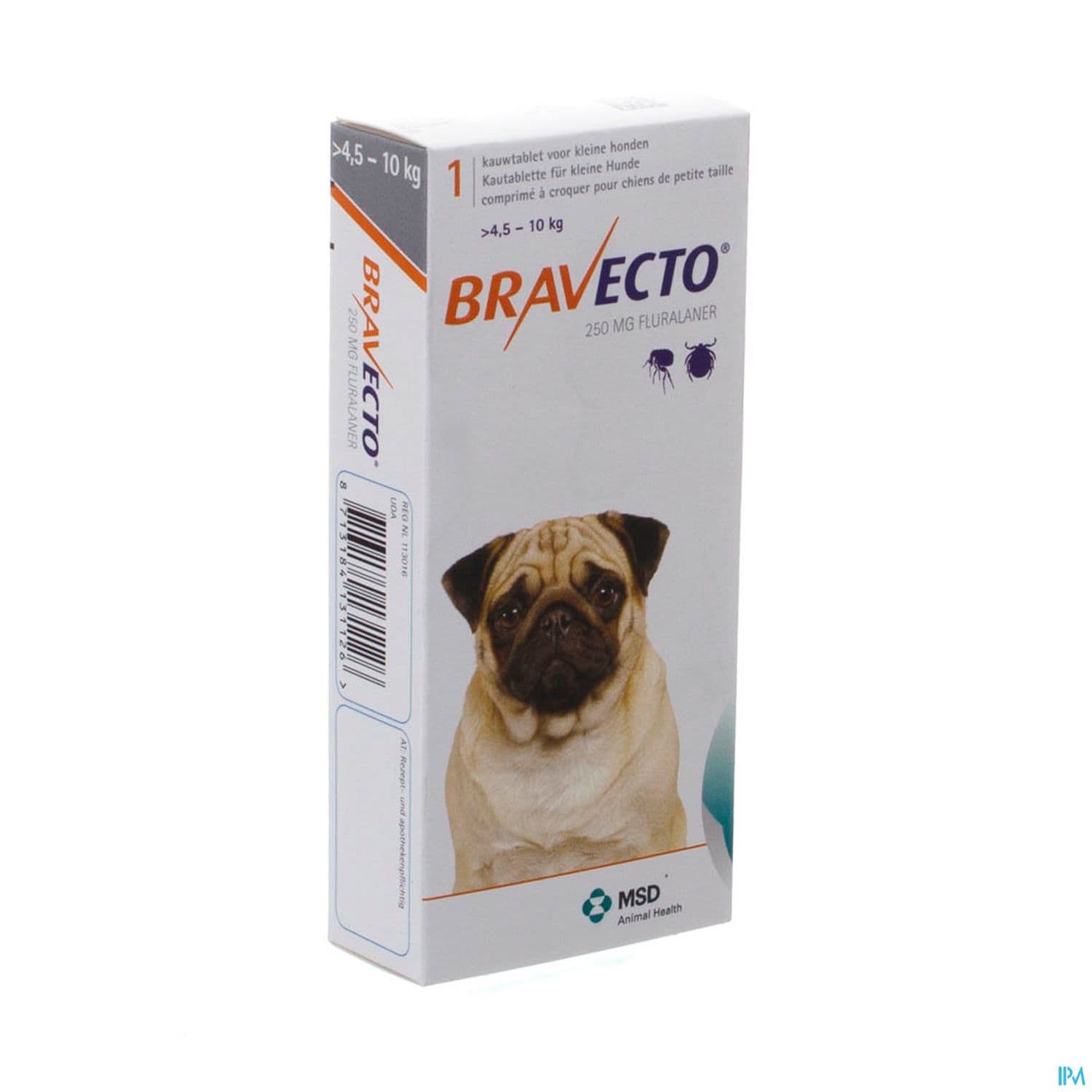 BRAVECTO CHIEN 4,5KG-10KG CPR 1