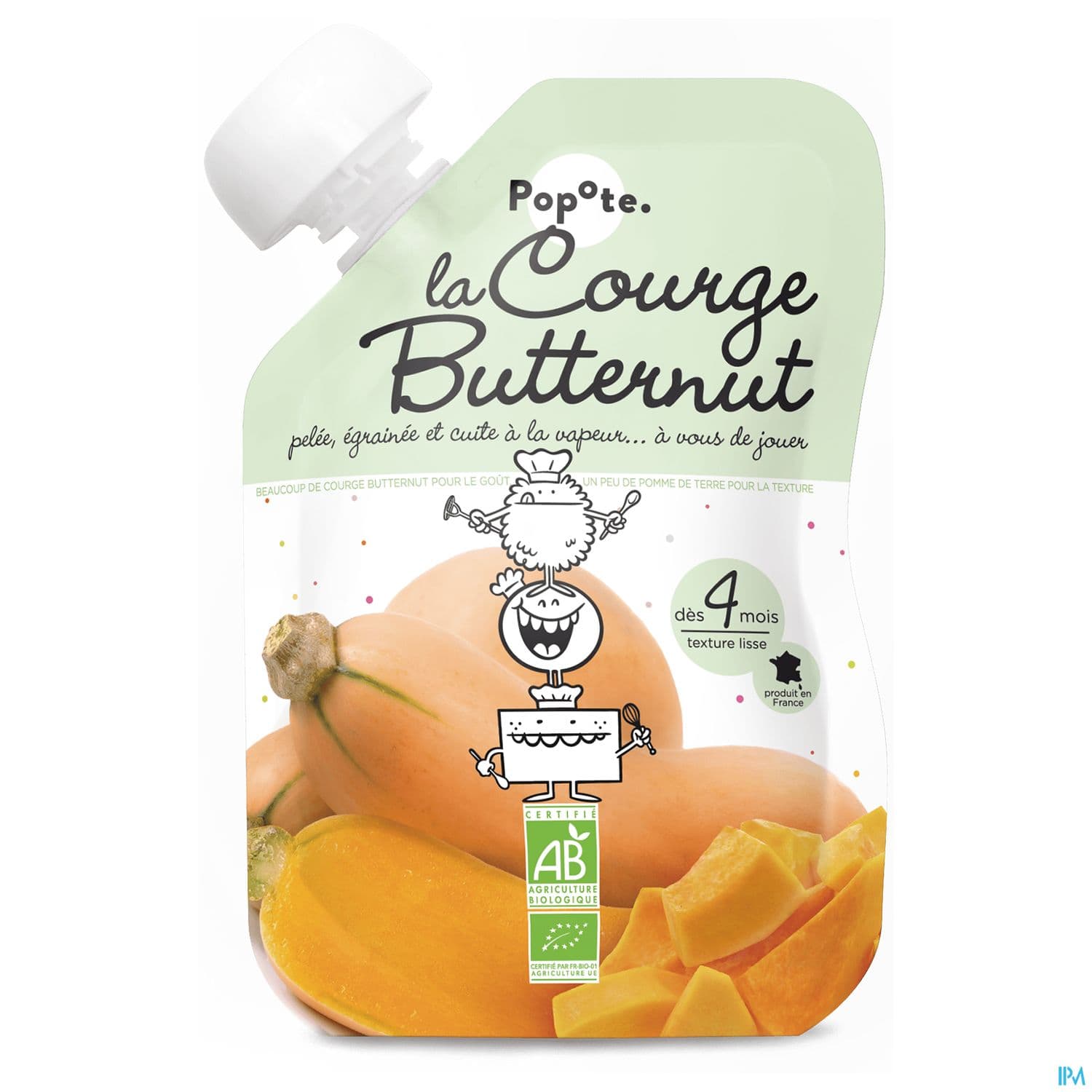 POPOTE PUREE COURGE BUTTERNUT 120G