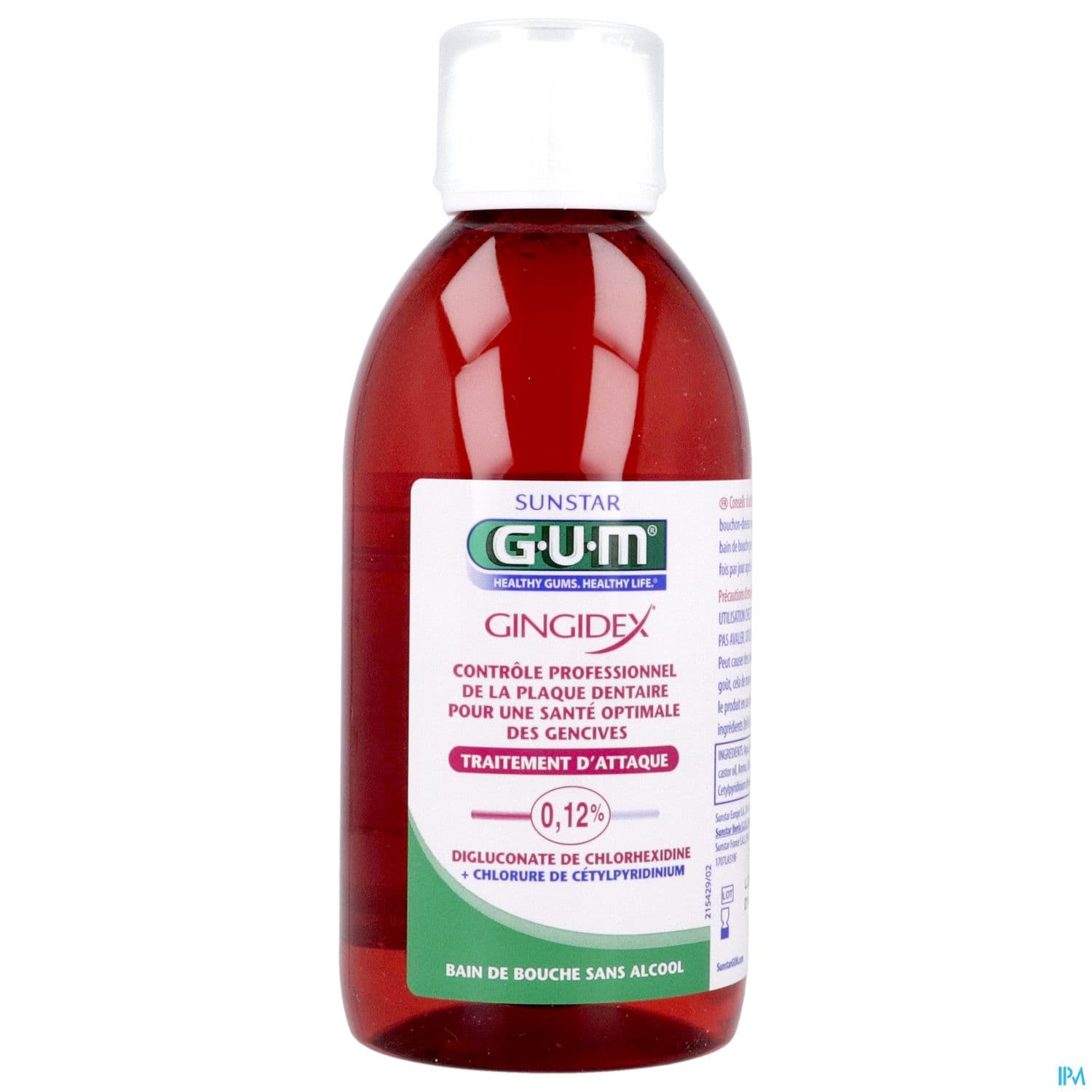 Gum Gingidex 0.12 Bain De Bouche Sans Alcool 300ml