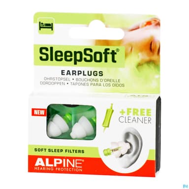 Alpine Sleepsoft Bouchon Oreille Sommeil X2