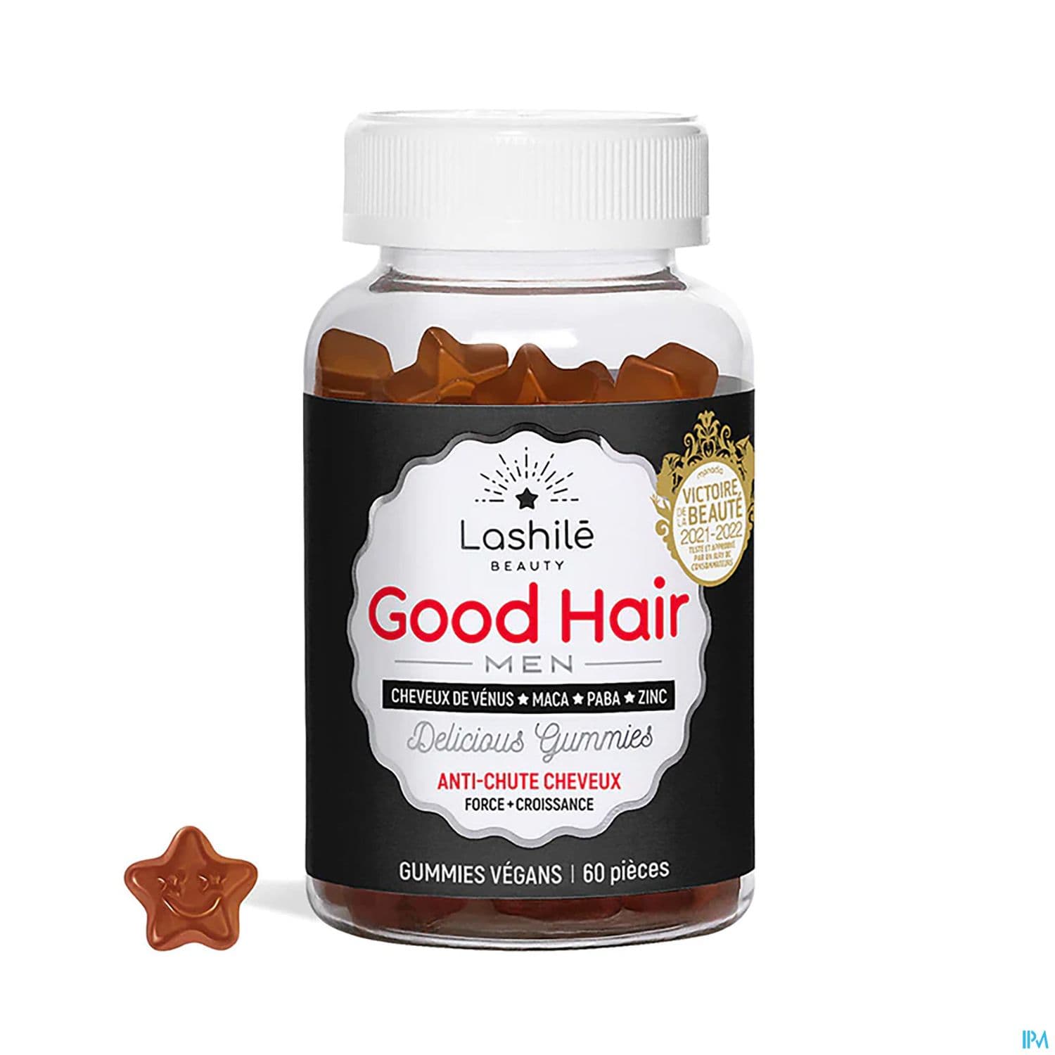 Lashile Beauty Good Hair Men Gummies 60