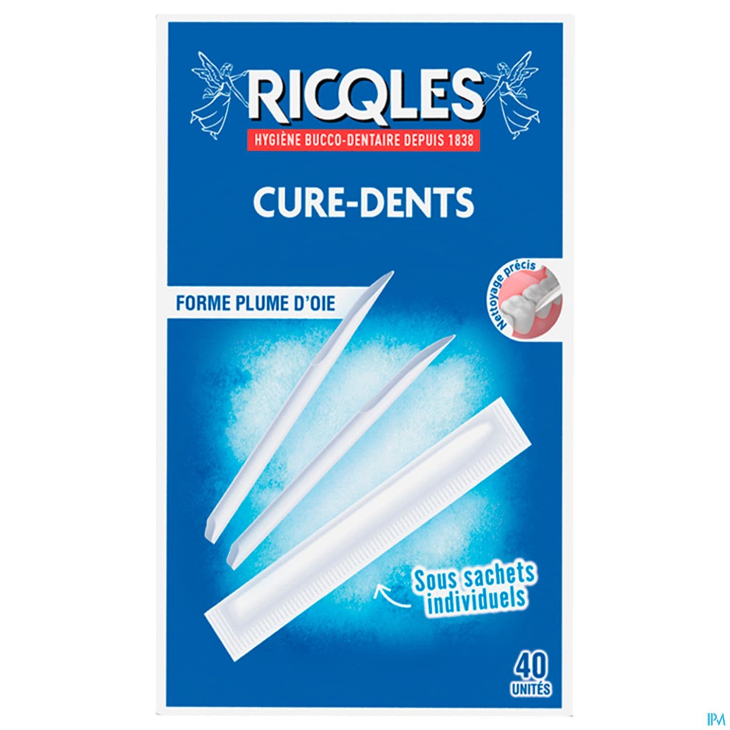 Ricqles Cure Dents Plume D'oie X40