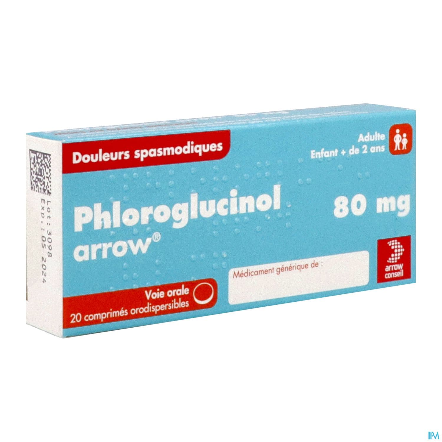 Phloroglucinol Arrow 80mg Comprime Orodispersible 20