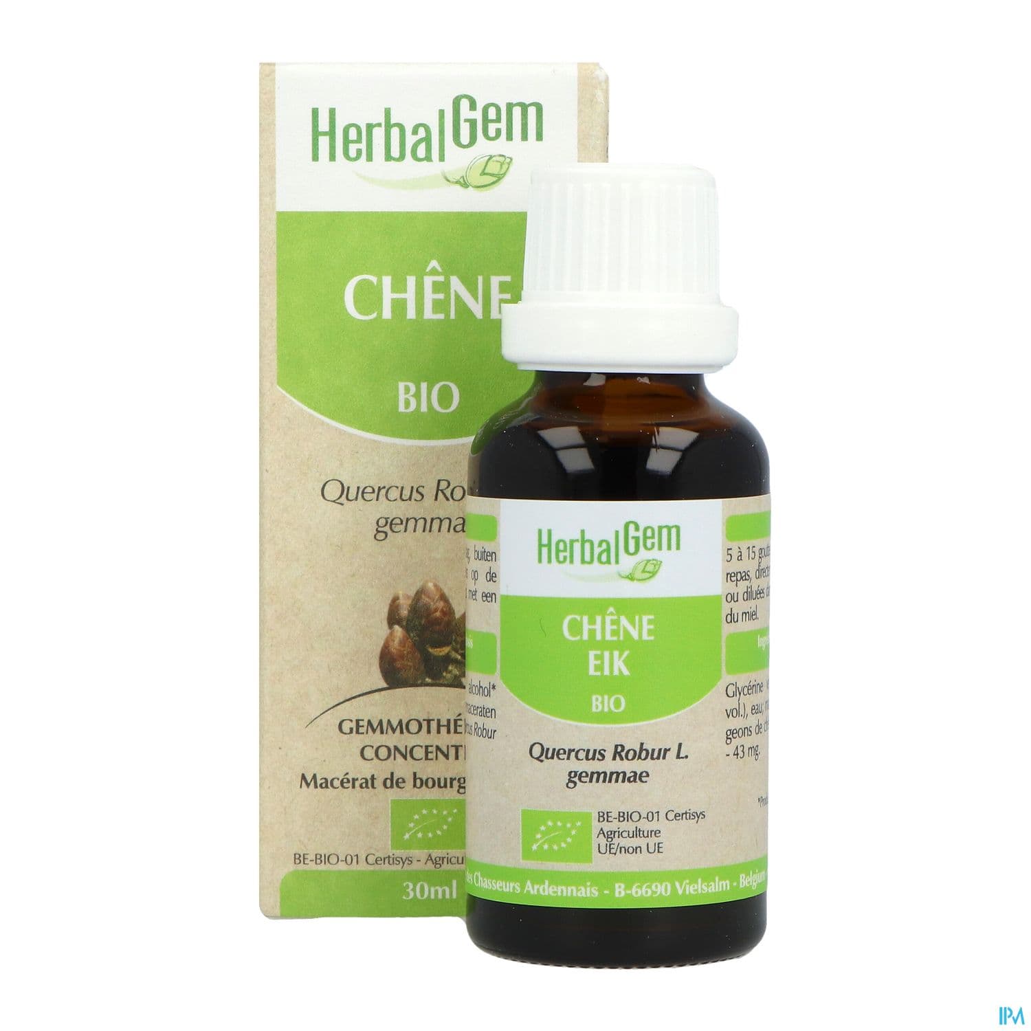 Herbalgem Chene Bourgeon Macerat Glycerin Bio 30ml