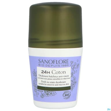 Sanoflore Deodorant Bille 24h Coton Bio 50ml