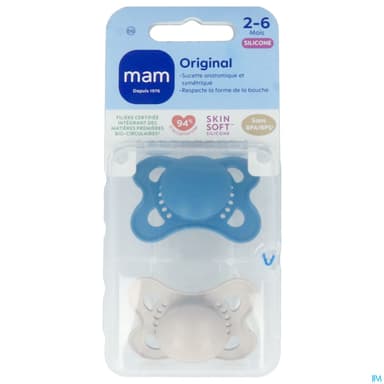 SUCET MAM ORIGIN TEND SIL 2-6M X2