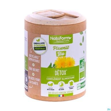 Nat Et Form Ecoresponsable Pissenlit Bio Gelule Vegetale 200
