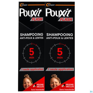 POUXIT FLASH SHAMPOOING 100MLX2