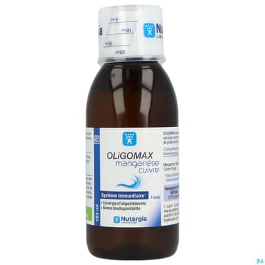 Nutergia Oligomax Manganese Cuivre Solution Buvable 150ml