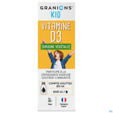 GRANIONS KID VITAMINE D3 20ML