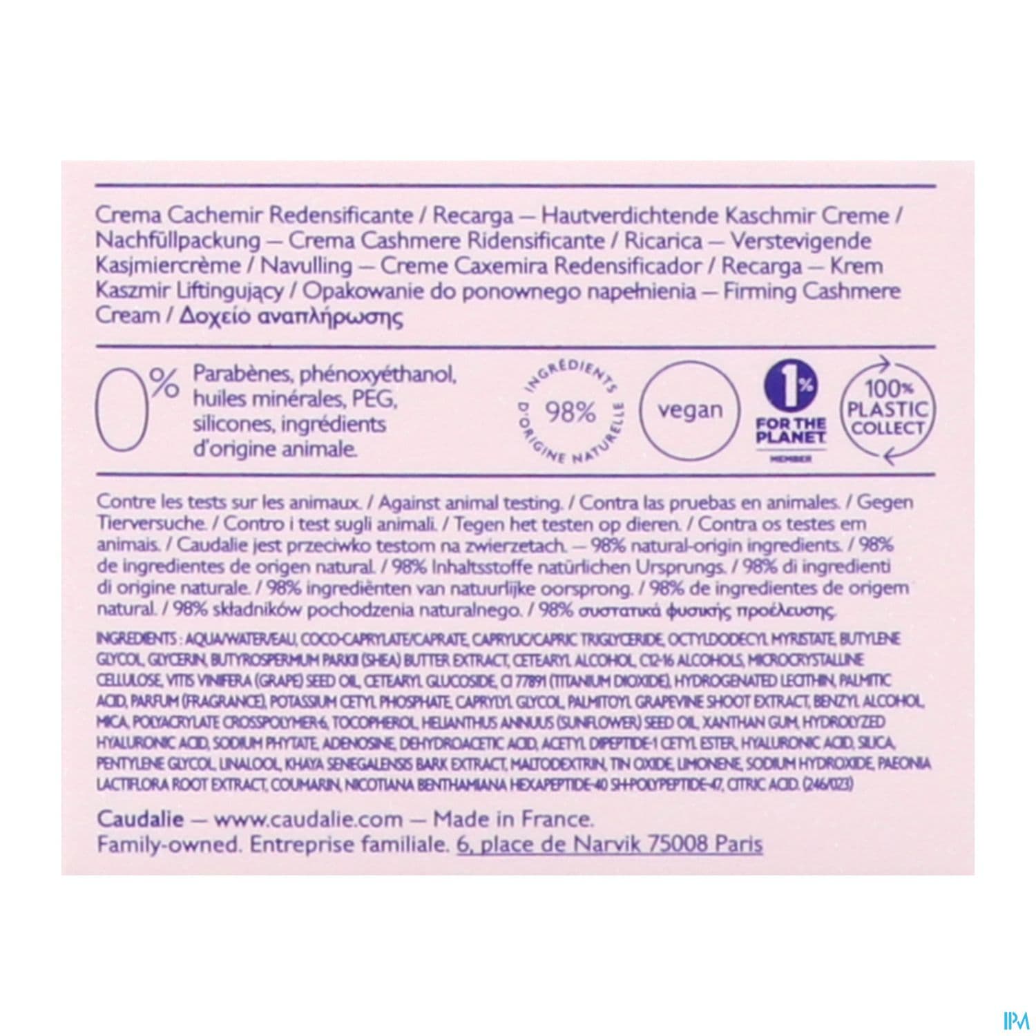 CAUDALIE RESVER LIFT CACHEMIR RECH