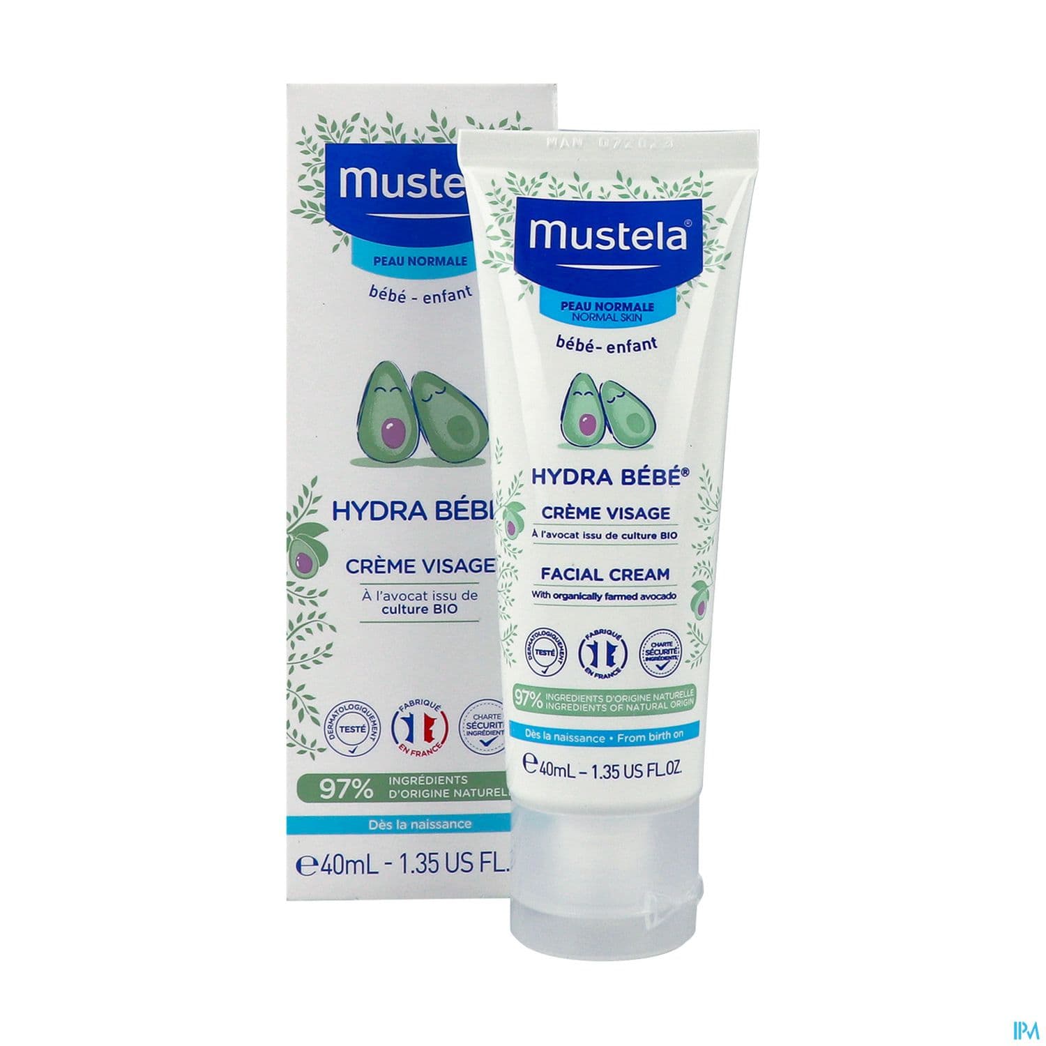 Mustela Bebe Enfant Hydra Bebe Enfant Creme Visage A l Avocat Bio 40ml