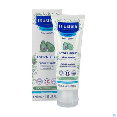 Mustela Bebe Enfant Hydra Bebe Enfant Creme Visage A l Avocat Bio 40ml