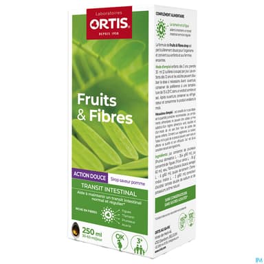 Ortis Fruits Fibres Action Douce Sirop 250ml