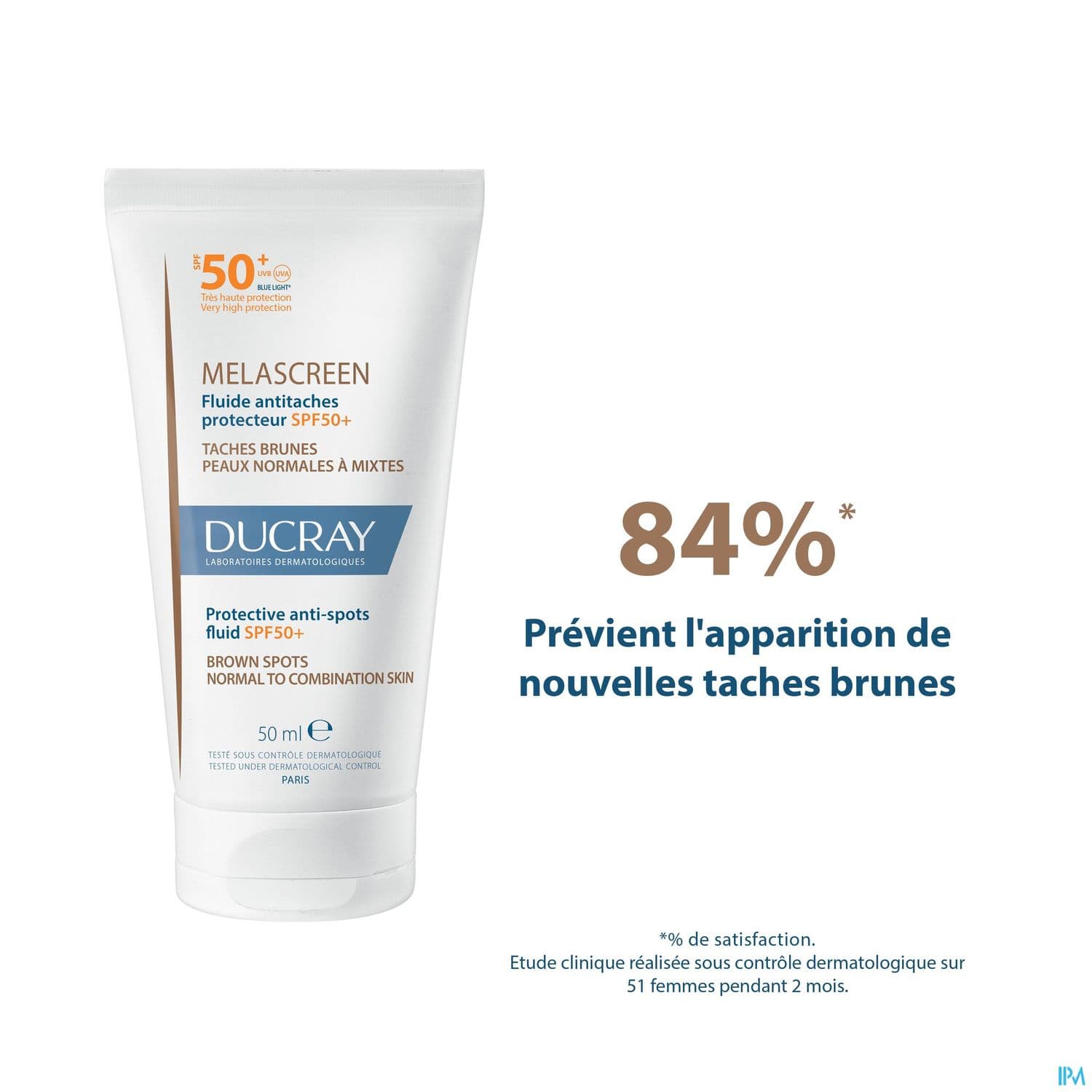 Ducray Melascreen Uv Fluide Antitaches Spf50+ 50ml