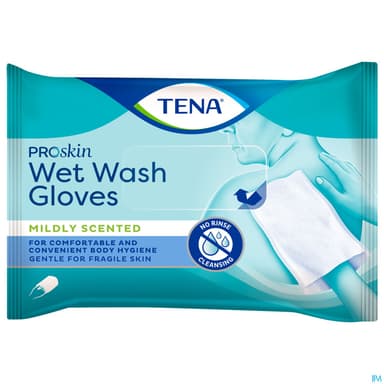 TENA WET WASH GLOVE IMPREGNE 8