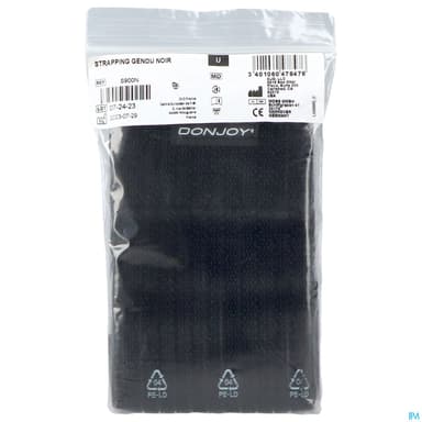 BDE DONJOY STRAPPING GENOU NOIR TU