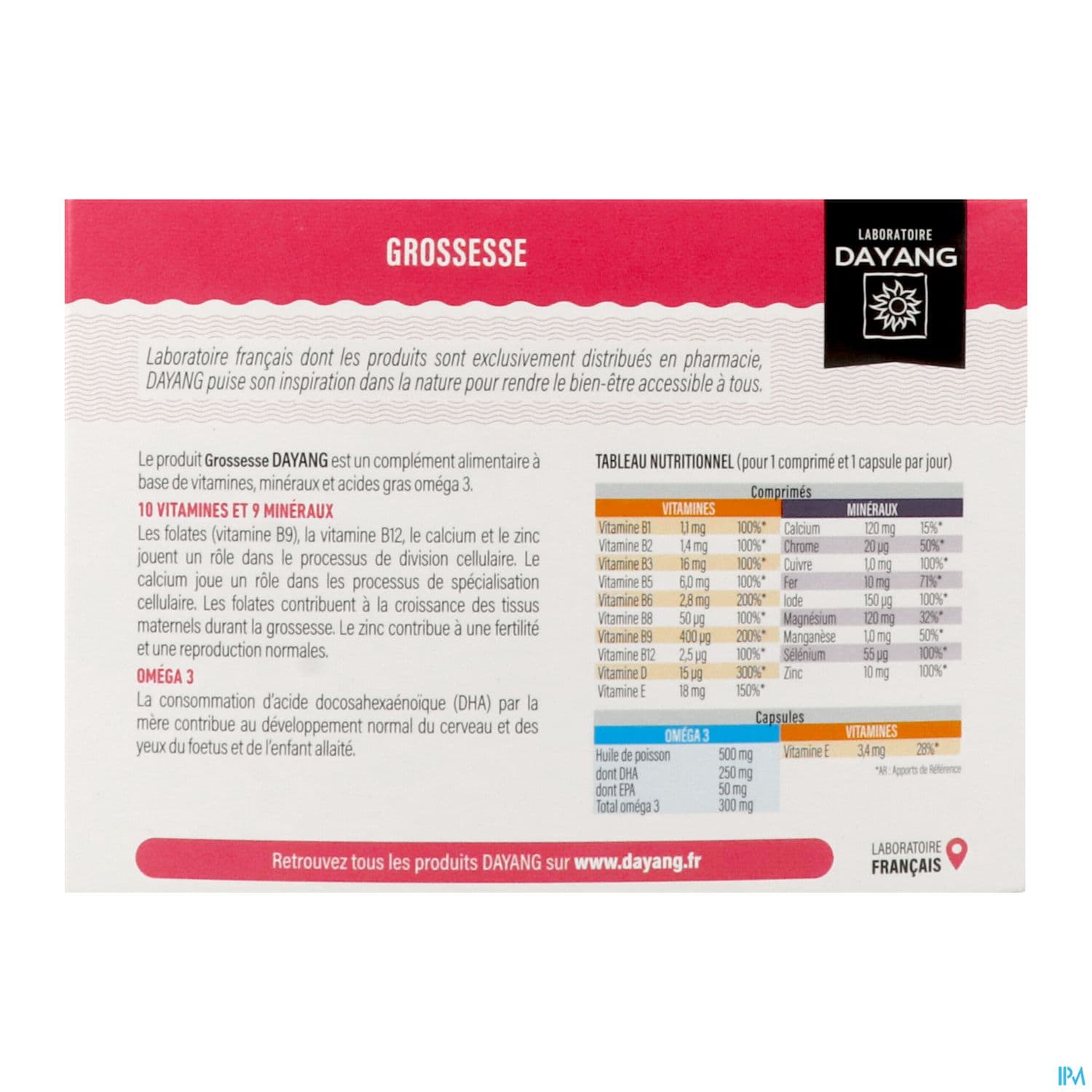 Dayang Grossesse 3mois Comprime 90 + Capsule 90