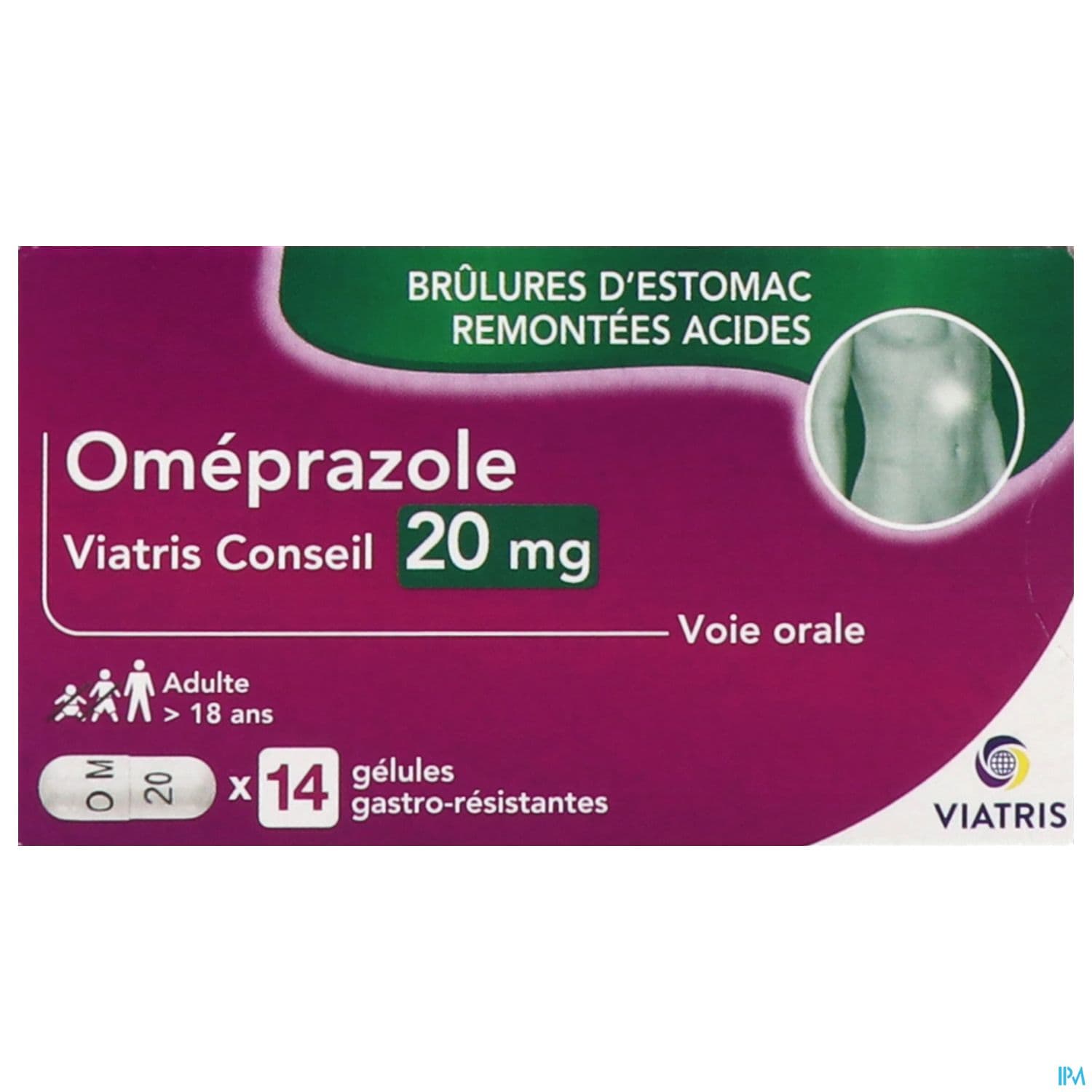 OMEPRAZOLE 20MG VTS CONS GEL 14