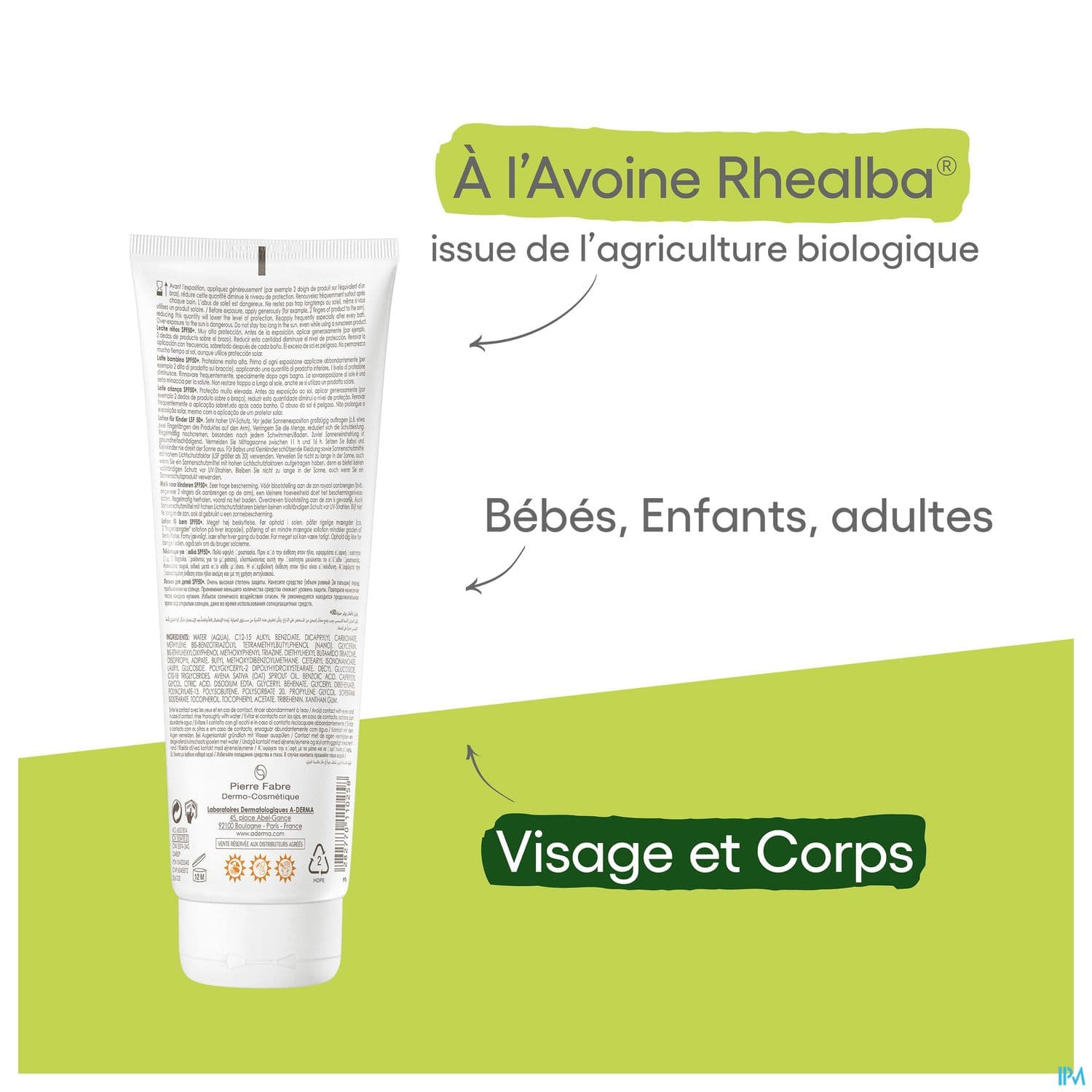 A-DERMA PROTECT LAIT ENFANT SPF50+