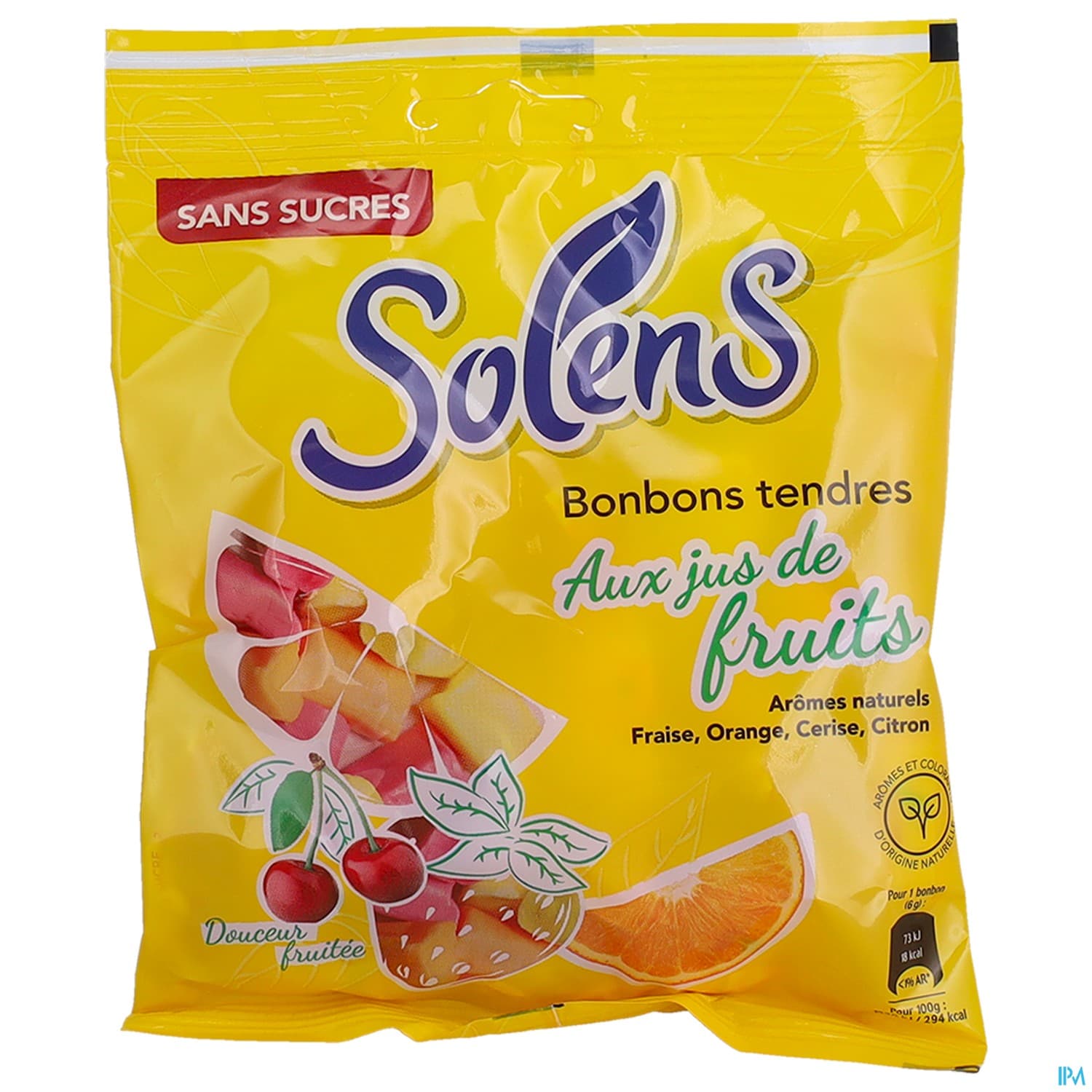 Solens Bonbons Tendres Aux Jus De Fruits 100g