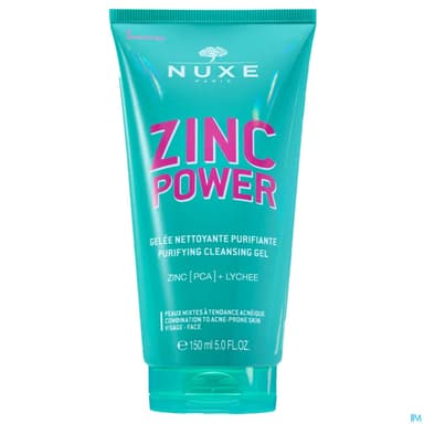 NUXE ZINC POWER GEL NETTOYANT150ML