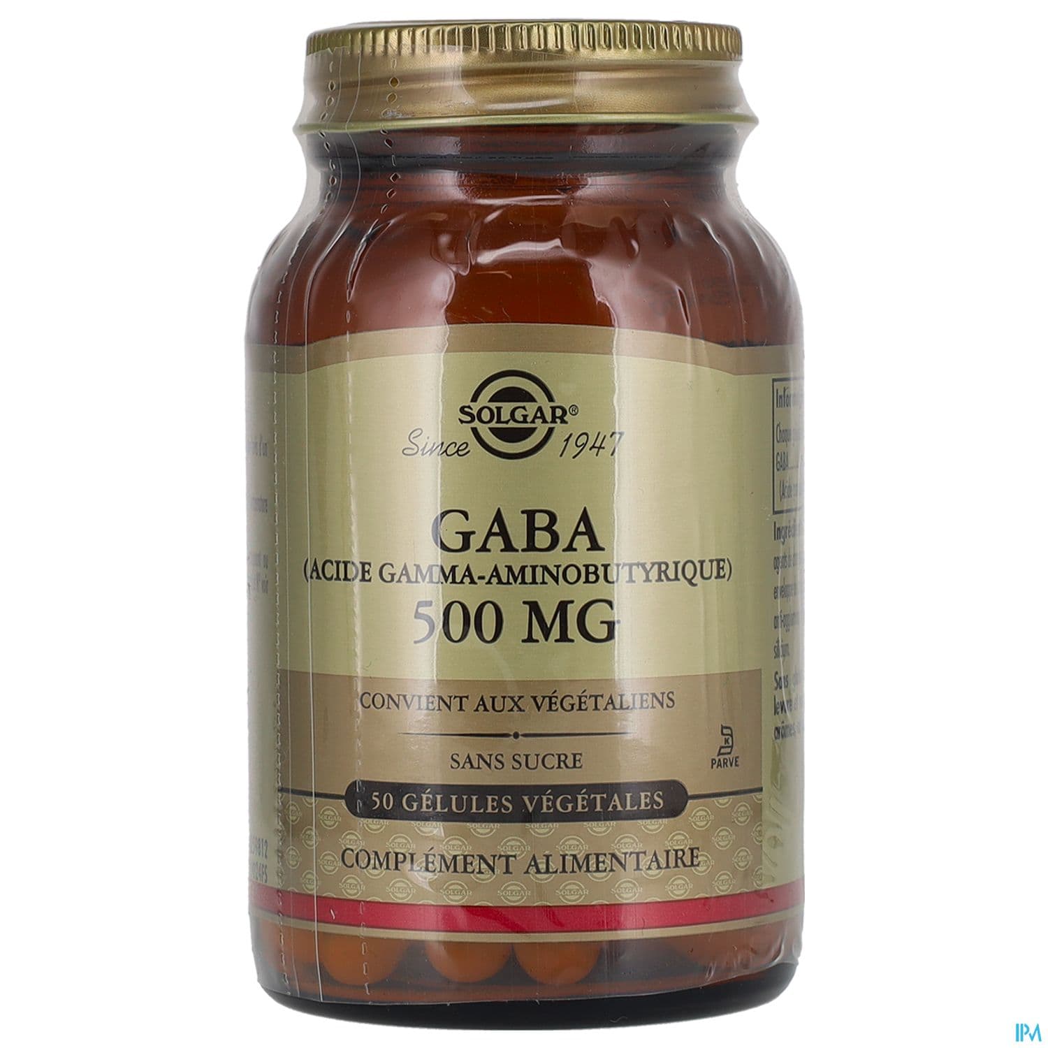SOLGAR GABA 500MG GELUL VEG 50