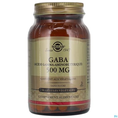 SOLGAR GABA 500MG GELUL VEG 50