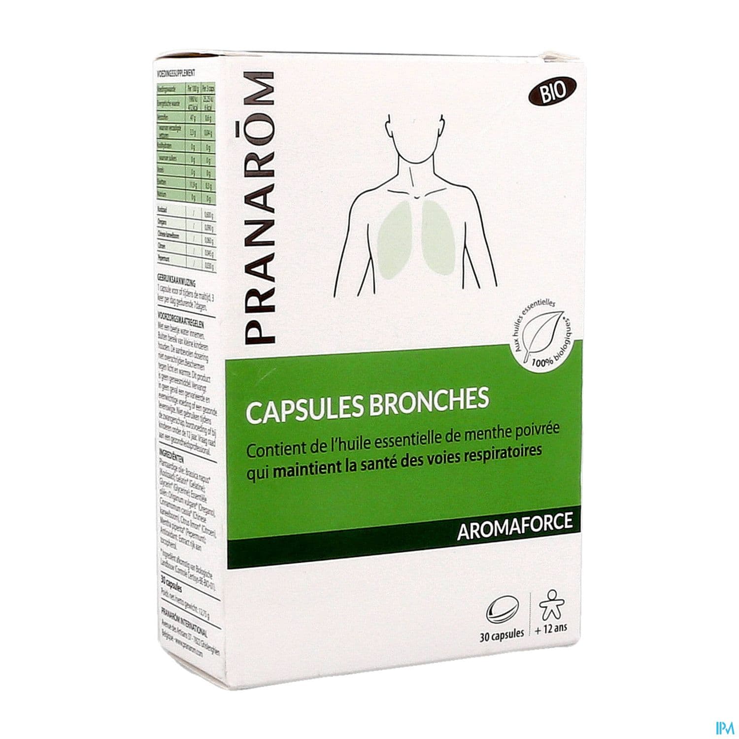 Pranarom Aromaforce Bronches Eubiarom Bio Capsule 30