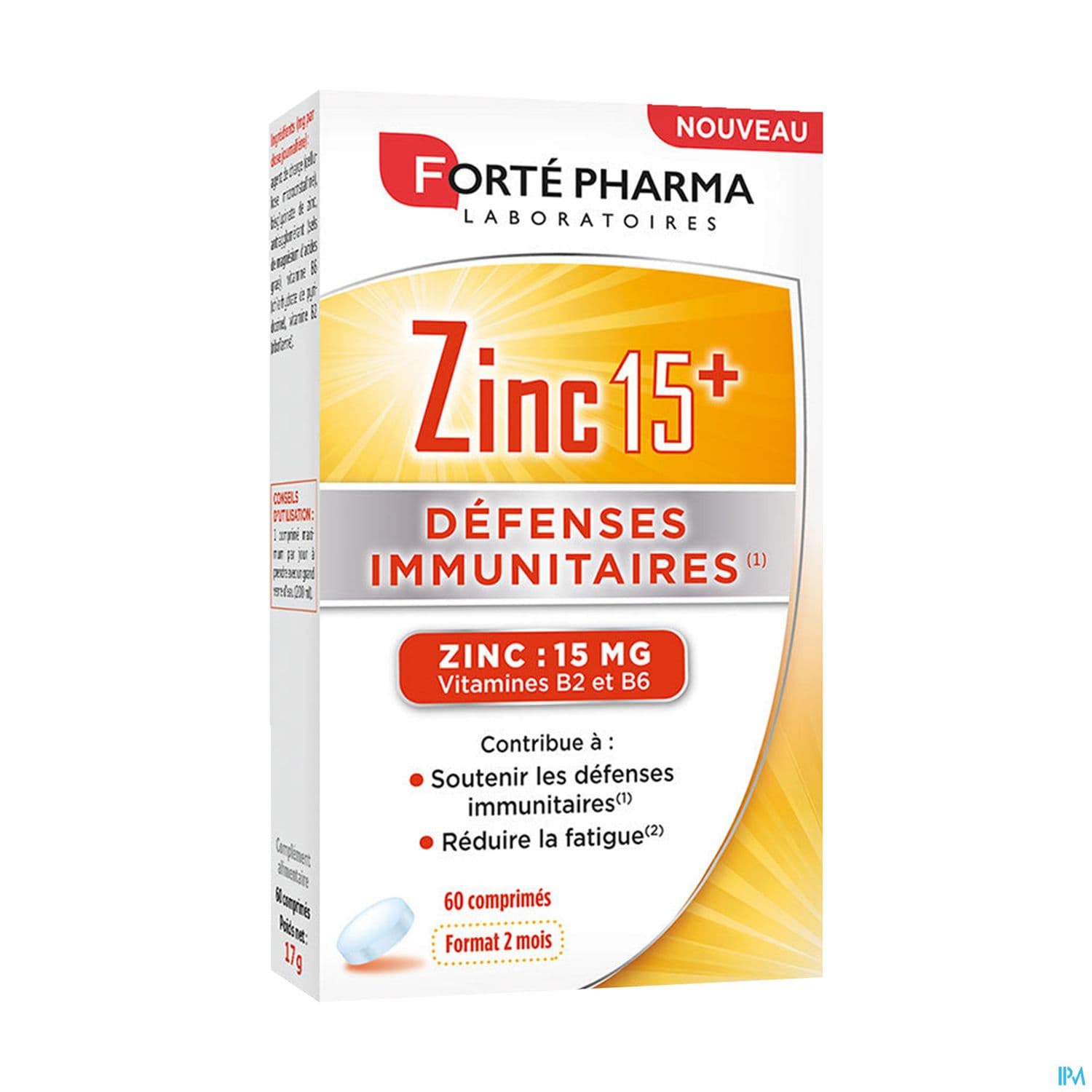 Forte Pharma Zinc 15+ Comprime 60