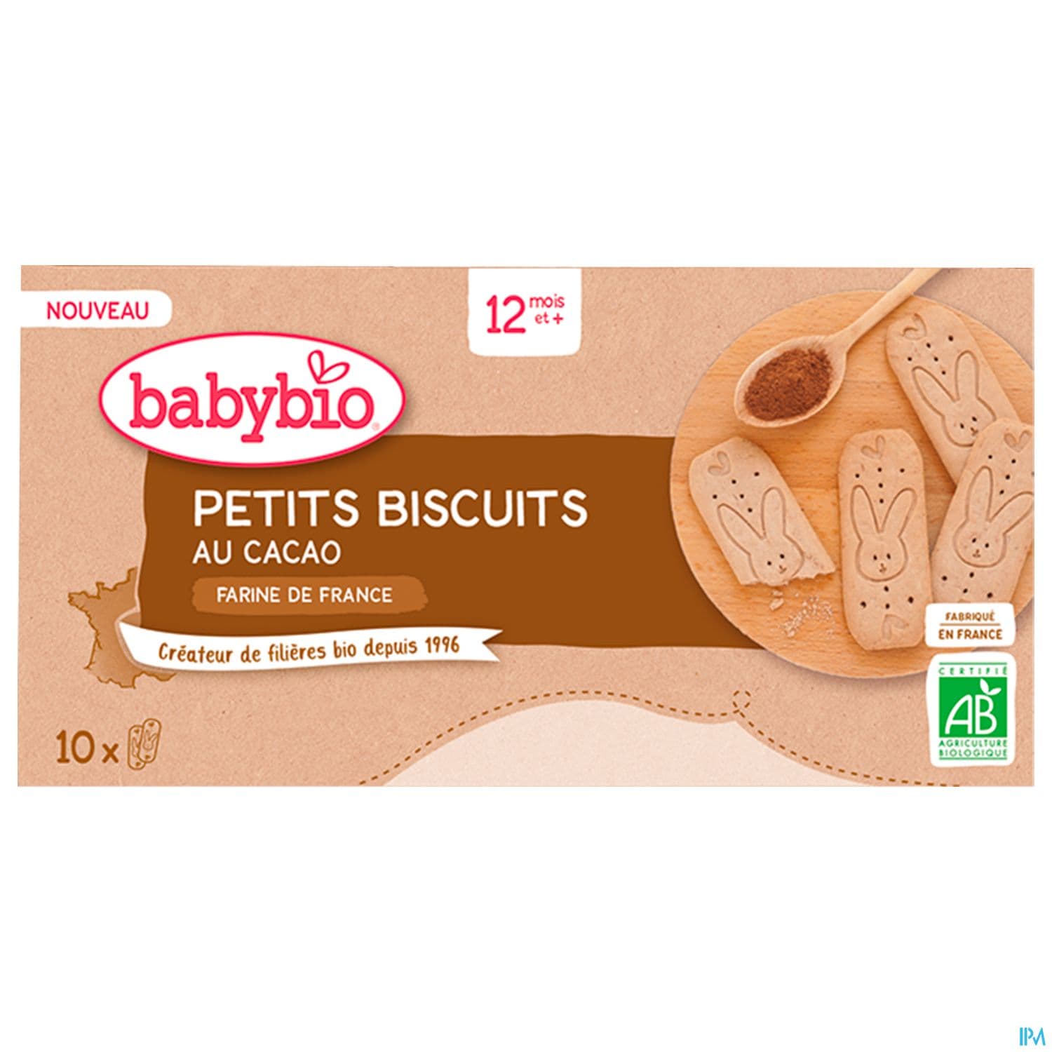 BABYBIO PETIT BISCUITS CACAO 160G