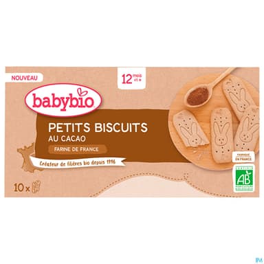 BABYBIO PETIT BISCUITS CACAO 160G