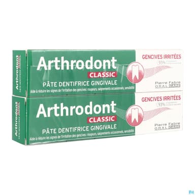 Arthrodont Classic Pate Dentifrice Tube 75ml X2