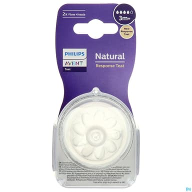 TETINE AVENT NAT RESPONSE T4 X2