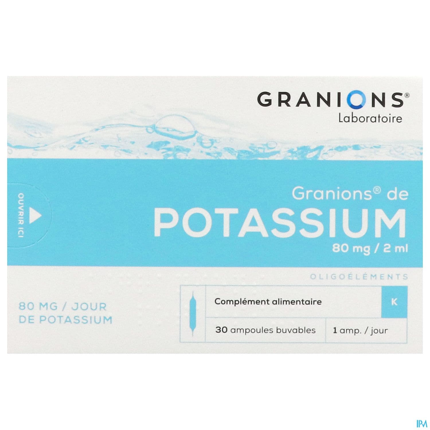 GRANIONS POTASSIUM AMP 2ML 30