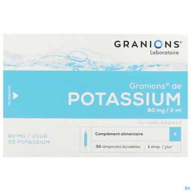 GRANIONS POTASSIUM AMP 2ML 30