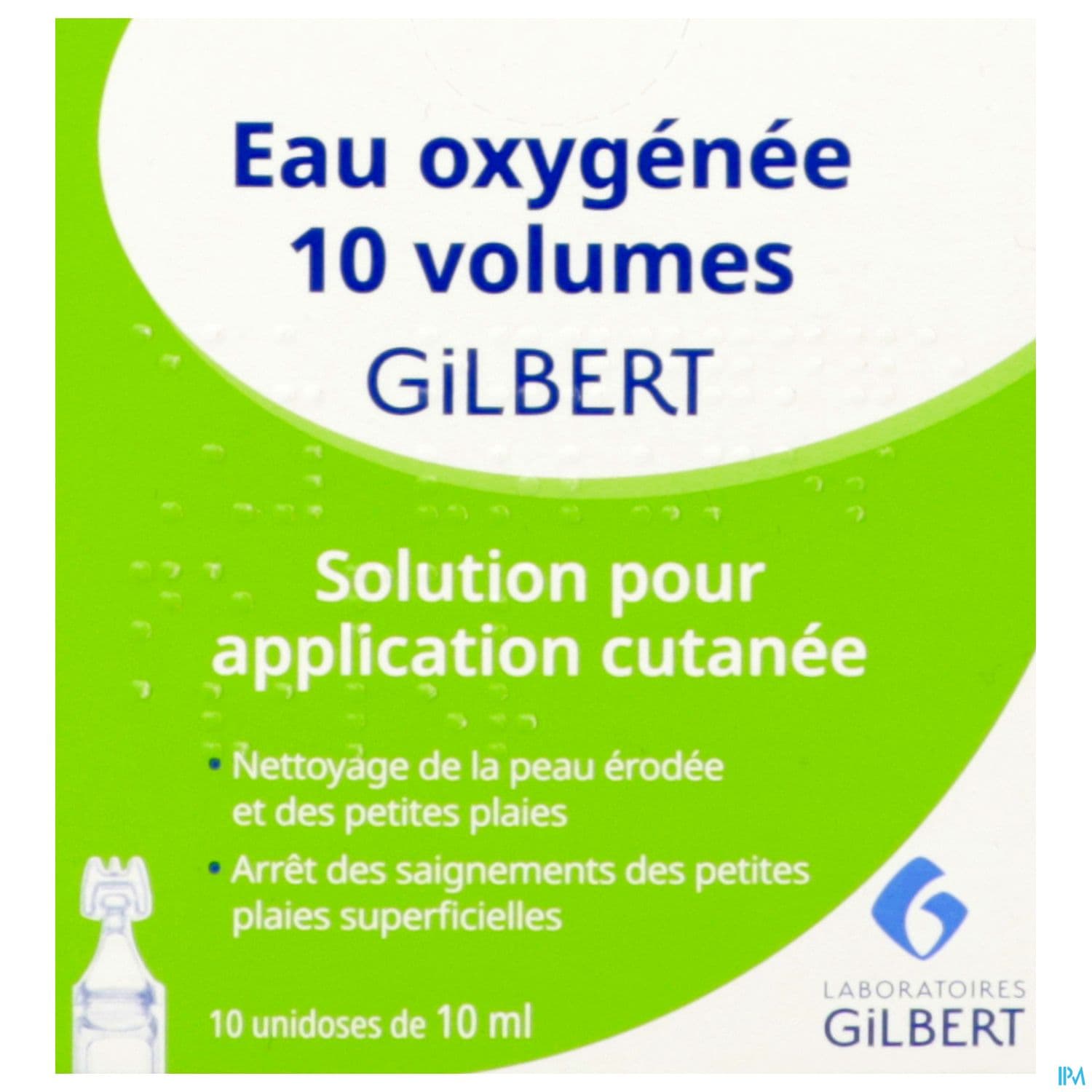 EAU OXYG GILB 10vol S a cut unid 10Unid/10ml