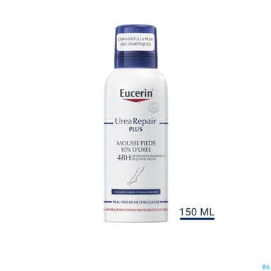 Eucerin Urearepair Plus Mousse Pieds 10 D Uree Aerosol 150ml