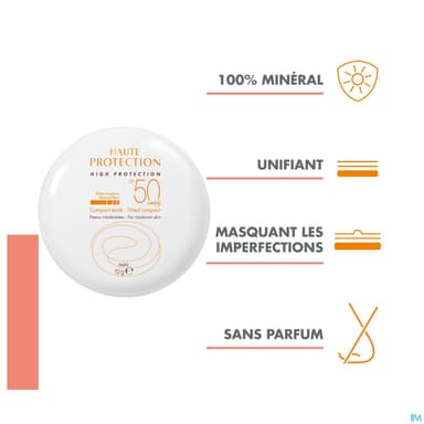 AVENE SOL SPF50+ COMPACT SAB 10G