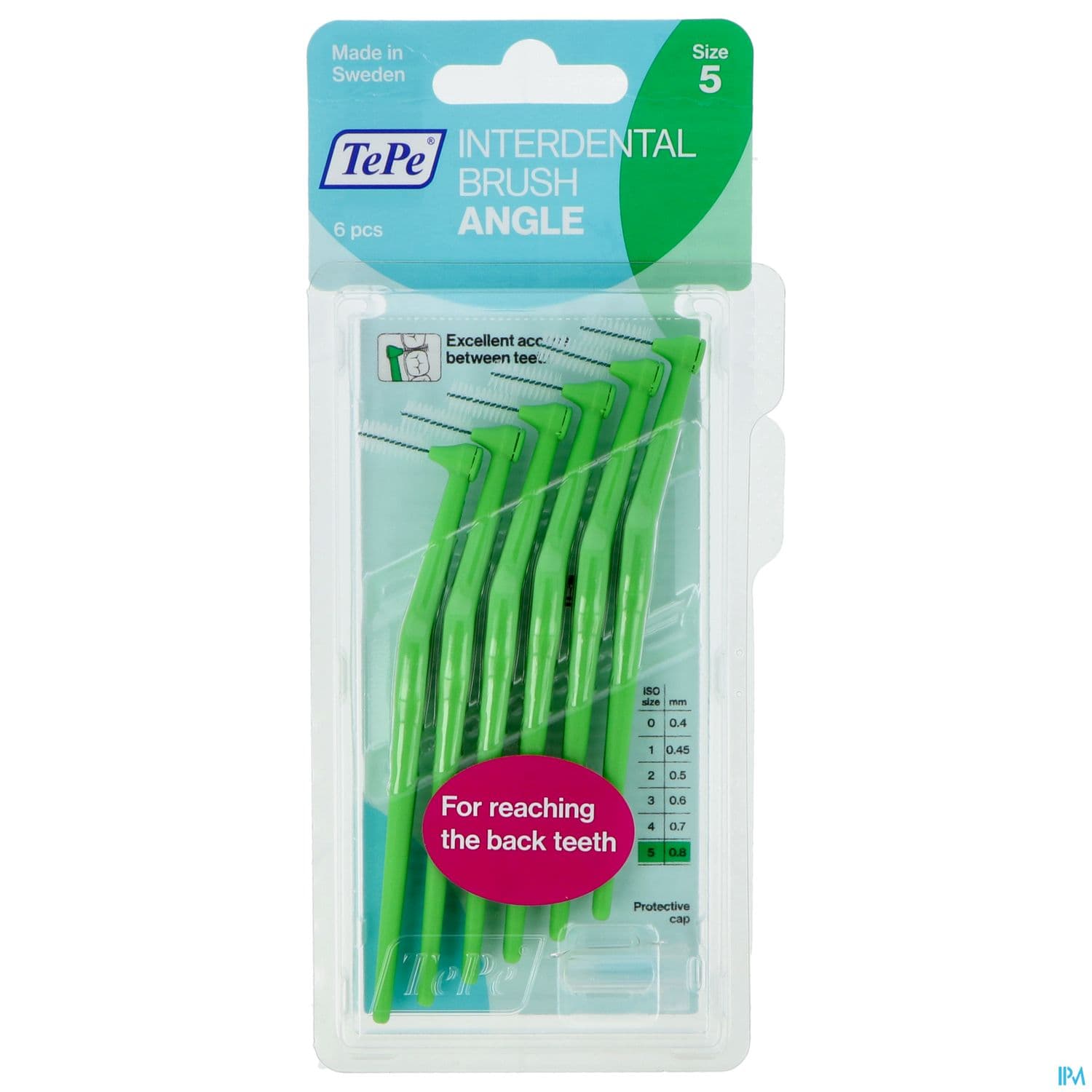 Tepe Brossette Interdentaire Angle 0mm8 Vert X6
