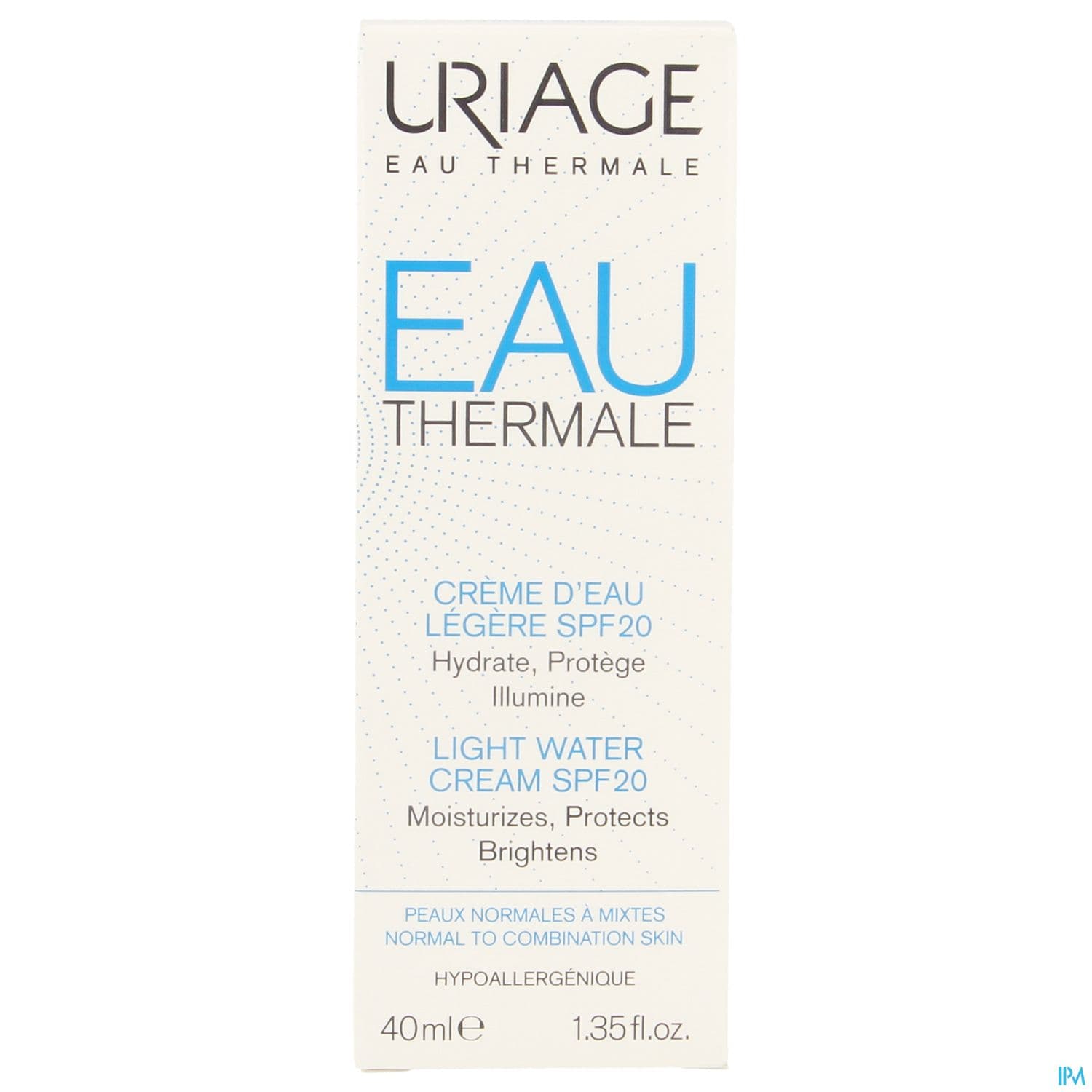 URIAGE EAU THERM SPF20 CR D'EAU LEGERE 40ML