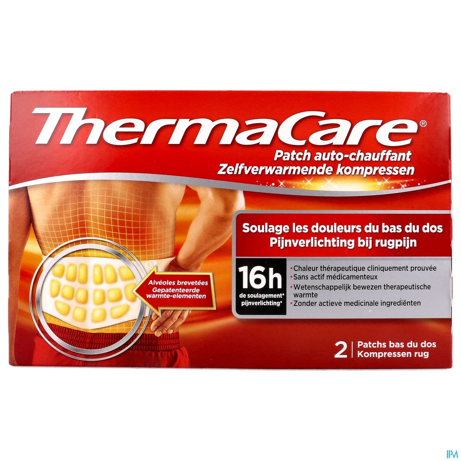 Thermacare Patch Chauffant Dos Ceinture Ajustab X2