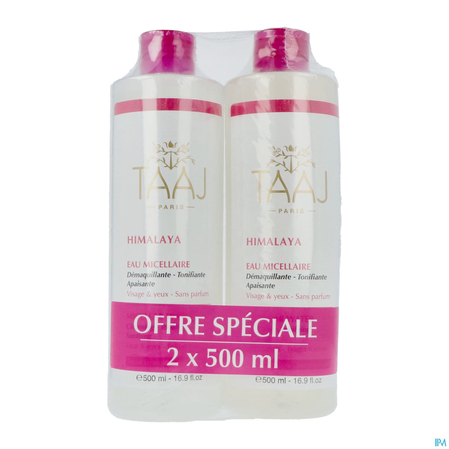 TAAJ HIMALAYA EAU MICEL PS 500MLX2