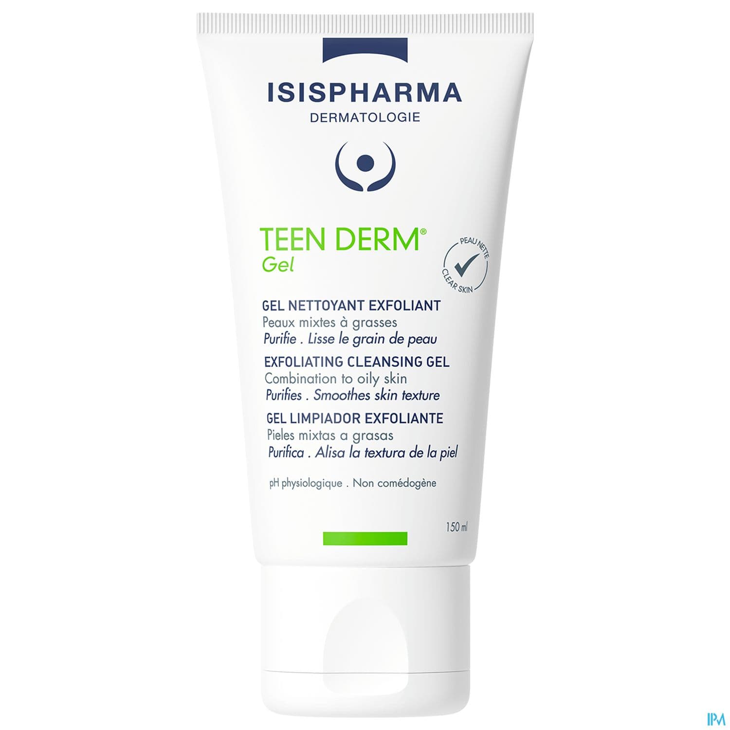 Isispharma Teen Derm Gel Nettoyant Exfoliant 150ml